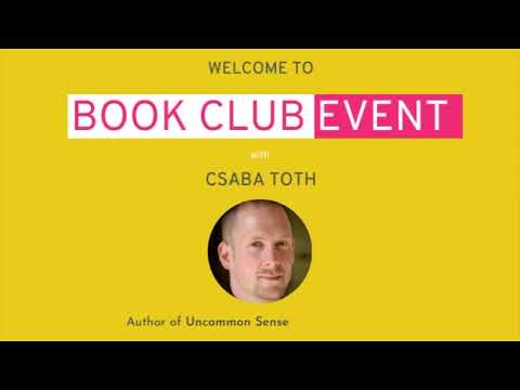 #BookClubEvent | A Conversation with Csaba Toth — video