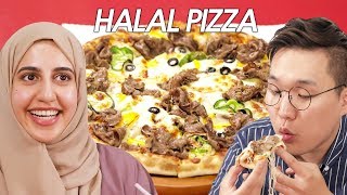 There is "HALAL PIZZA" in Seoul too!!! with Shamsa[ARB/ENG] [THE HALAL ROAD-02]