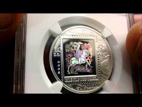 Poland 450th Anniversary Postal Sevice Silver Coin