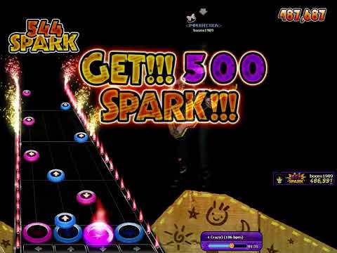 Audition Moveon (guitar mode) - Hysteria (Muse) Level 4 186bpm