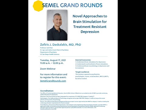 Semel Grand Rounds, 2021-08-17, Dr. Zafiris Daskalakis