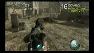 preview picture of video 'GC biohazard4 mercenaries HUNK Village 1st bonus 33kills×3（Ganados only）'