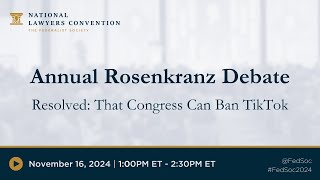 Click to play: 16th Annual Rosenkranz Debate & Luncheon