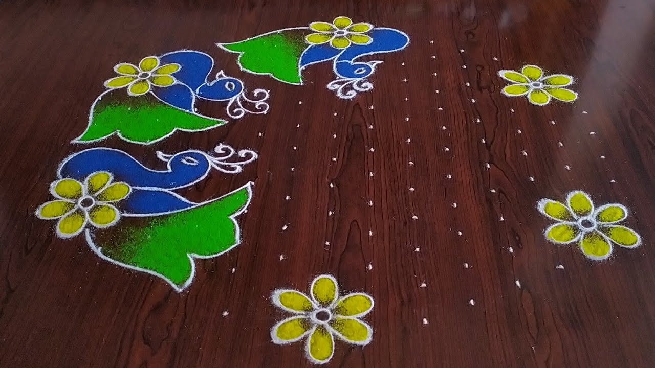 Muggulu rangoli design for sankranthi by sresta