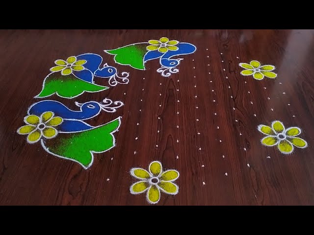 Muggulu rangoli design for sankranthi by sresta