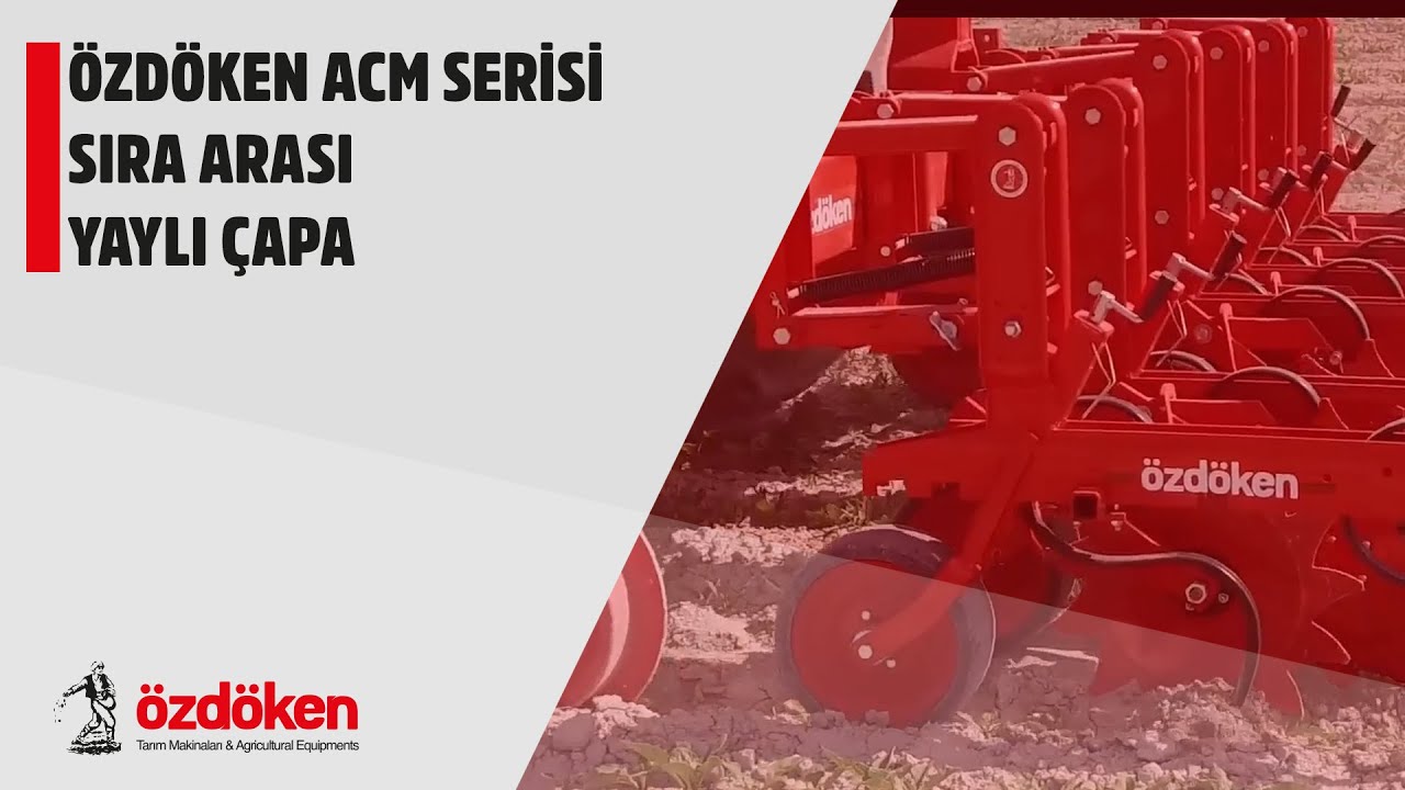 Özdöken ACM-KG7 row cultivator with fertiliser spreader