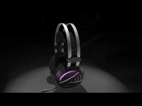 Gamdias Hebe V2 – stereo žaidimų ausinės su mikrofonu (PC-PS4) video