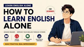 How to Learn English Alone for Beginners  Graded Reader & Easy English Story
