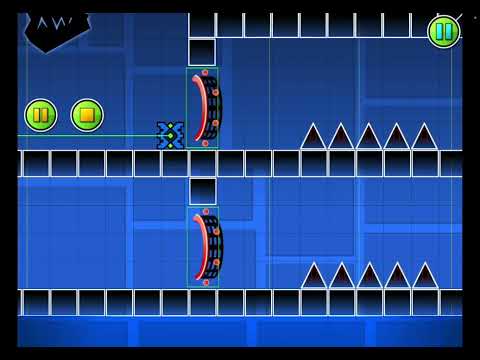 I made my own geometry dash level!