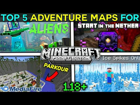 Top 5 Best Adventure Maps For Minecraft PE  ! Best Maps For Minecraft Pe | Minecraft Adventure Maps