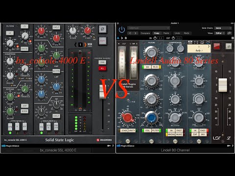Plugin Alliance bx_console SSL 4000E VS Lindell Audio 80 Series (NEVE 1073, 1084, 2254, 1272 기반)