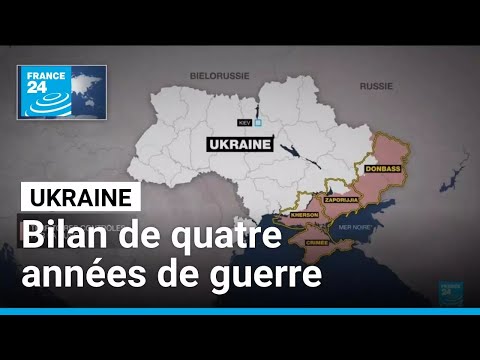 Ukraine : Volodymyr Zelensky dresse le bilan de quatre ans de guerre • FRANCE 24