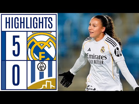 REAL MADRID CF 5 - 0 ALHAMA CF ELPOZO | RESUMEN LIGA F MOEVE