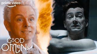 Crowley &amp; Aziraphale Switch Bodies To Save Each Other | Good Omens | Prime Video