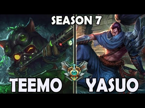 Best Teemo Korea vs Yasuo TOP Ranked Master Season 7