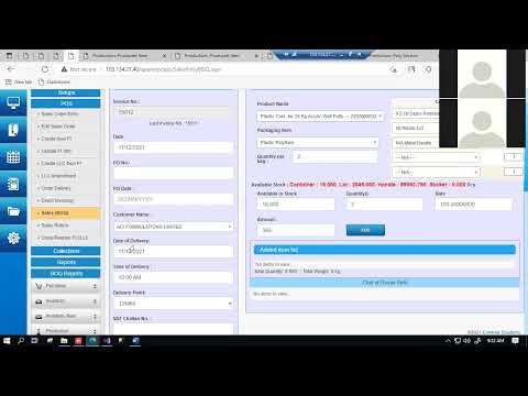 ERP Inventory & Production Module Handover Meeting