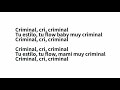 Natti Natasha Ft Ozuna Criminal LETRA