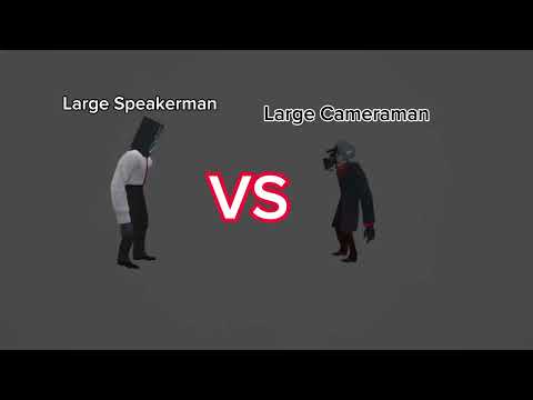 Large Speakerman Vs Large Cameraman Test  "prisma 3D" (request = @DaffaAnimationEditzXSpeakerMan)