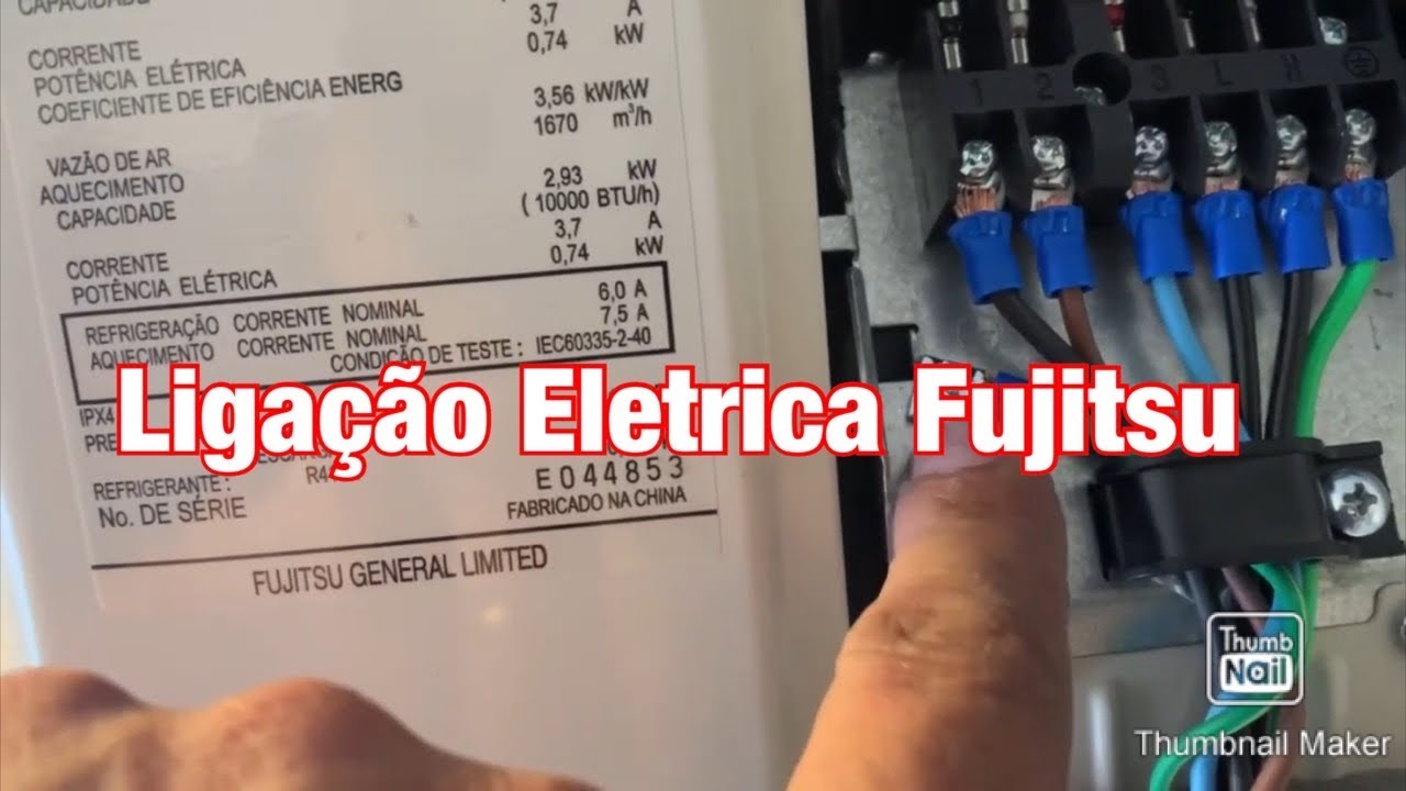 Ligação Elétrica Ar Condicionado Fujitsu