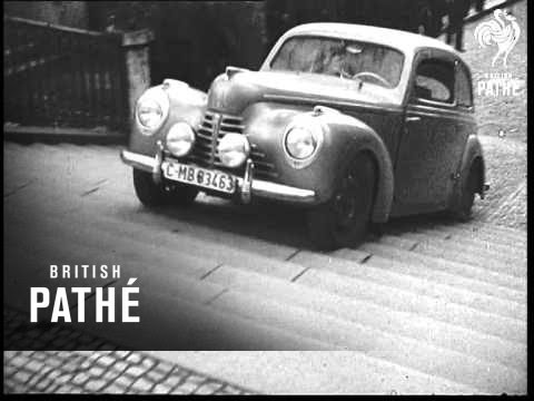 Prague: Nusle Stairs Stairs Used For Testing Czech Cars (1947)
