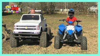 RACE Mini Monster Truck and Polaris 4 Wheeler Outlaw 110