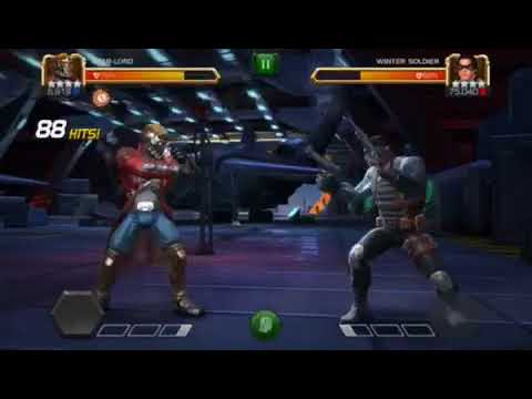 Testing 4* Star Lord Vs Winter Soldier (23% Attack mutant and science synergies)