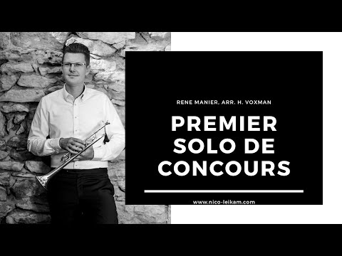 Premier Solo de Concours - Rene Manier, arr. H. Voxman, Trompete, Trumpet, trompette, Übung, Konzert