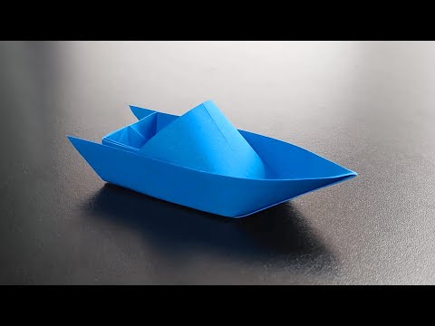 How to make a Paper Speed Boat that Floats - NEW VERSION!