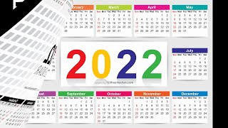 2022 Calendar Free Download | 123FreeVectors