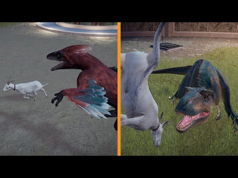 All Carnivores Hunting A Goat - Jurassic World Evolution 2