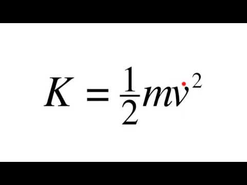 Part of a video titled Calculate Kinetic and Potential Energy - YouTube