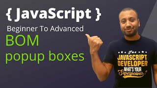 javascript bangla tutorial 55 : Browser Object Model | Popup boxes