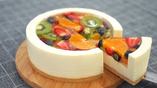 [No Bake] Fruit Jelly CheeseCake