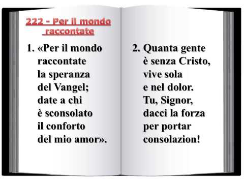 222 Per il mondo raccontate - Innario Chiesa Cristiana Avventista del Settimo Giorno 2014
