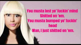 Nicki Minaj - Did it On Em Lyrics