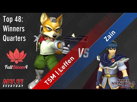 Full Bloom 4 - TSM | Leffen (Fox) vs. Zain (Marth) - SSBM - Top 48 - Winners Quarters