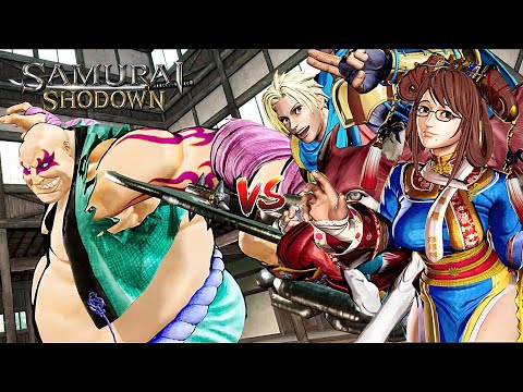 Samurai Shodown EARTHQUAKE & WU RUIXIANG & GALFORD Gameplay | Season Pass 2 | DLC | Samsho 2019