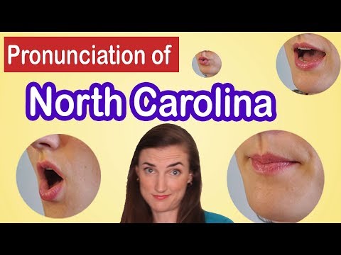 How to pronounce North Carolina, American English Pronunciation Lesson