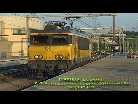 European Railways in the 1990s Venlo Spoorwegstation /Treinstation (Netherlands NS) on 2nd July 1999