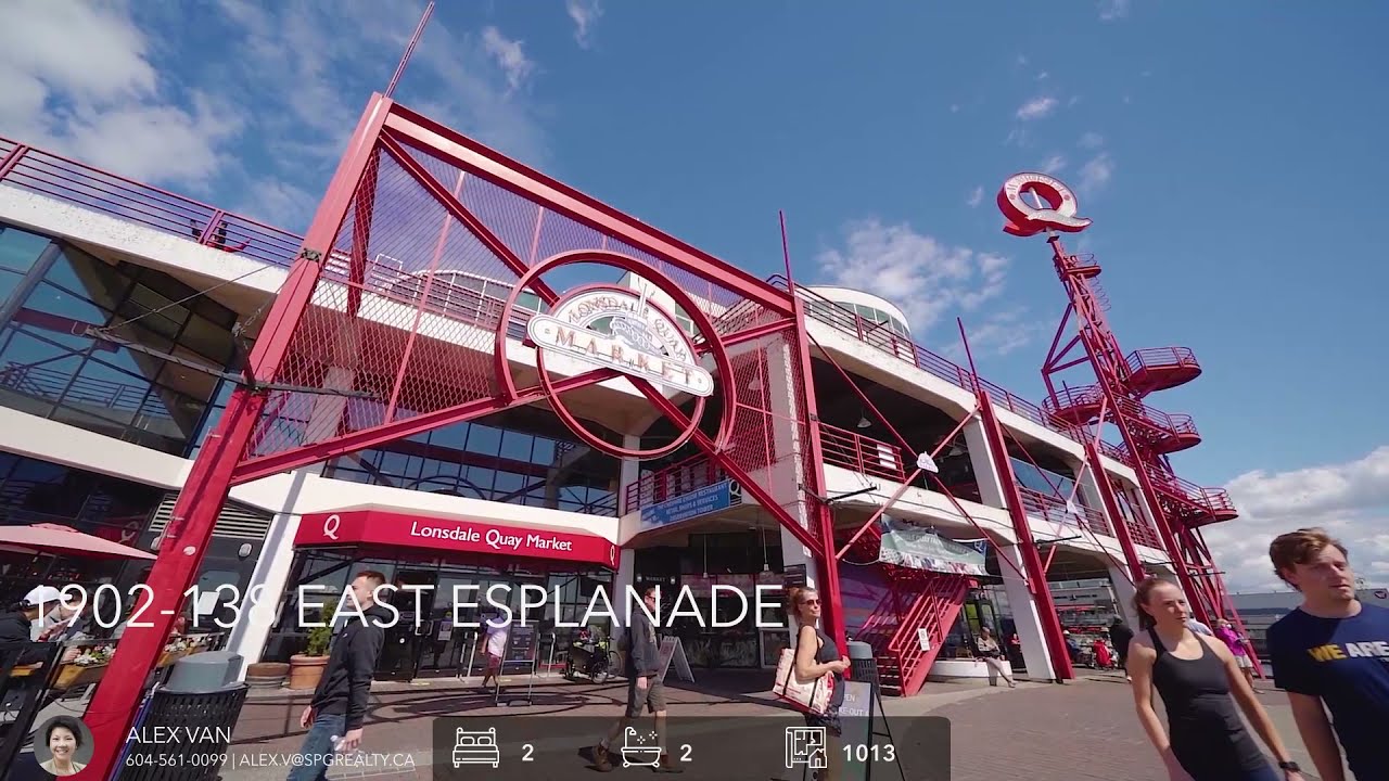 real estate video in 1902 138 East Esplanade, North Vancouver