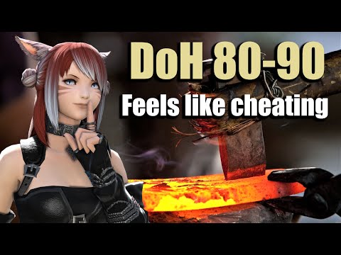 Crafter/DoH Leveling 80-90 - Easiest & Cheapest Way