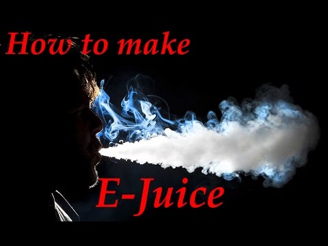 Part of a video titled How to make your own E-Liquid - YouTube