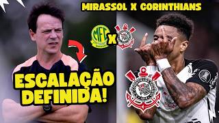 CORINTHIANS vs MIRASSOL: escalação, dúvidas e o que esperar!