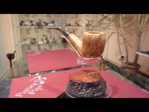 Brand new pipe TOM SPANU olive wood bent handmade -  eBay item: 401241048893