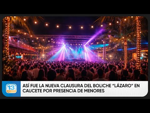 Así fue la nueva clausura del boliche “Lázaro” en Caucete por presencia de menores