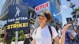 I went to the Actors Strike at Netflix Headquarters... *vlog*