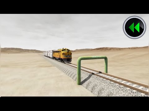 Reverse Trains vs Impossible Low Pipes - BeamNG Drive - Reverse Beamng Drive