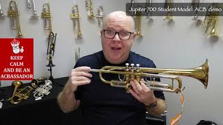 Video thumbnail for Jupiter 700 Student trumpet model demo at ACB! by Austin Custom Brass