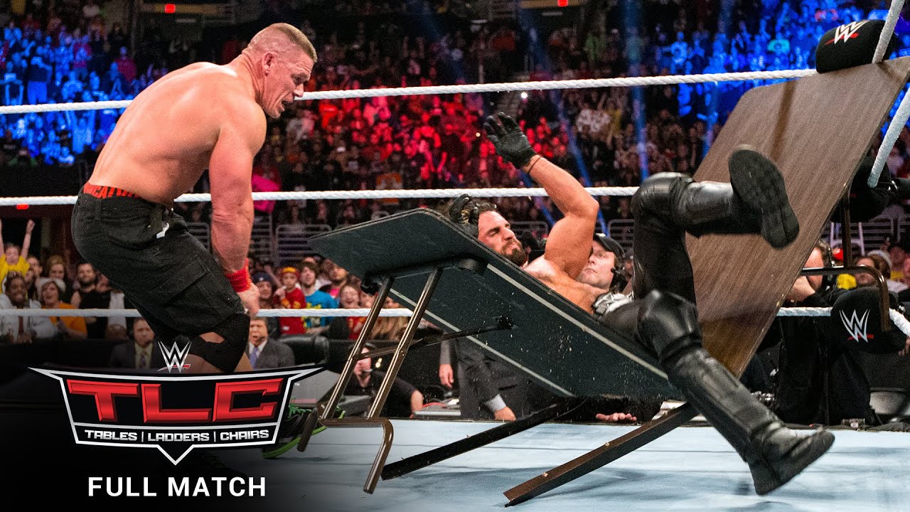 FULL MATCH - John Cena vs. Seth Rollins – Tables Match: WWE TLC 2014