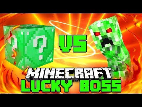 Titan Creeper vs Emerald Lucky Block | Minecraft Lucky Boss Battle